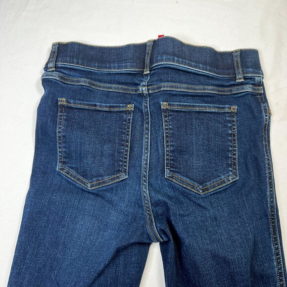 SPANX Denim Stretch Flare jeans Dark Wash Pull On Shapewear Medium - Picture 10 of 12